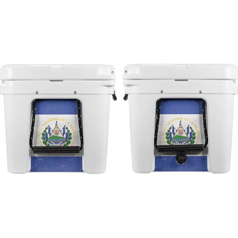 El Salvador Flag Distressed YETI Tundra 75 Hard Cooler Skin