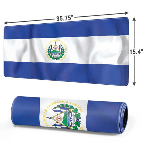 El Salvador Flag Gaming Mouse Pad