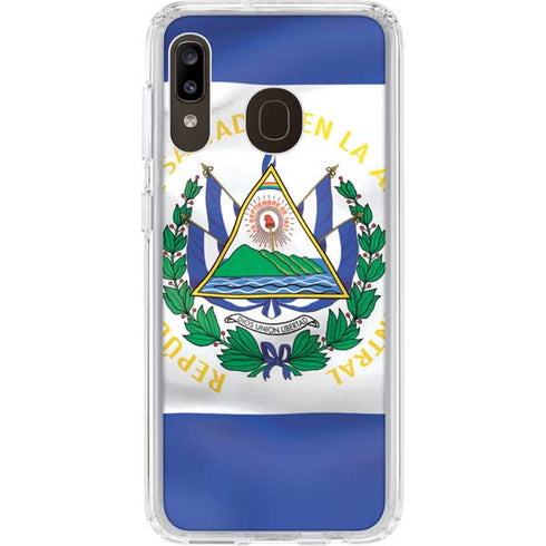 El Salvador Flag Galaxy A20 Clear Case