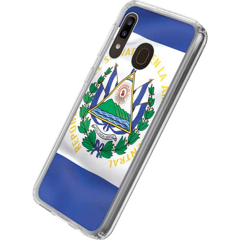 El Salvador Flag Galaxy A20 Clear Case