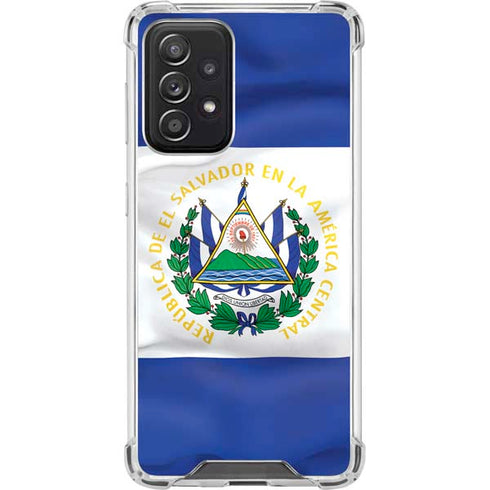 El Salvador Flag Galaxy A52 5G Clear Case