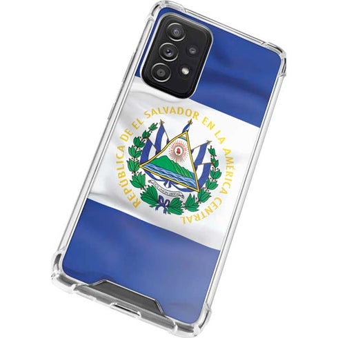 El Salvador Flag Galaxy A52 5G Clear Case