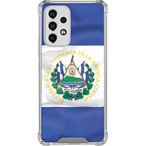 El Salvador Flag Galaxy A53 5G Clear Case