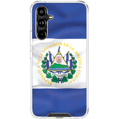 El Salvador Flag Galaxy A54 5G Clear Case