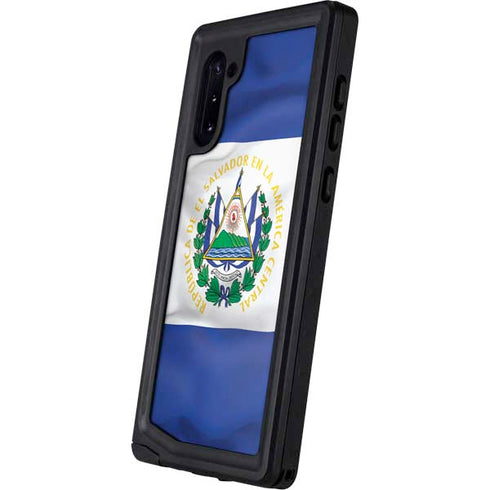 El Salvador Flag Galaxy Note 10 Waterproof Case