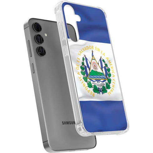 El Salvador Flag Galaxy S24 Plus Clear Case