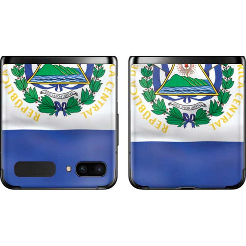 El Salvador Flag Galaxy Z Flip Skin