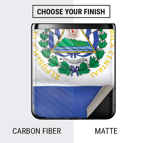 El Salvador Flag Galaxy Z Flip Skin