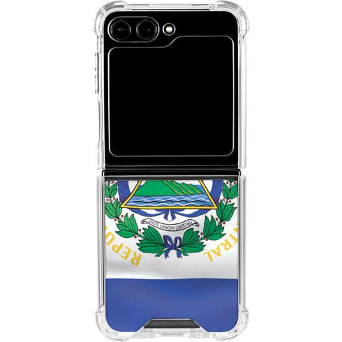 El Salvador Flag Galaxy Z Flip5 5G Clear Case