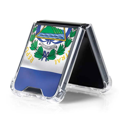 El Salvador Flag Galaxy Z Flip5 5G Clear Case