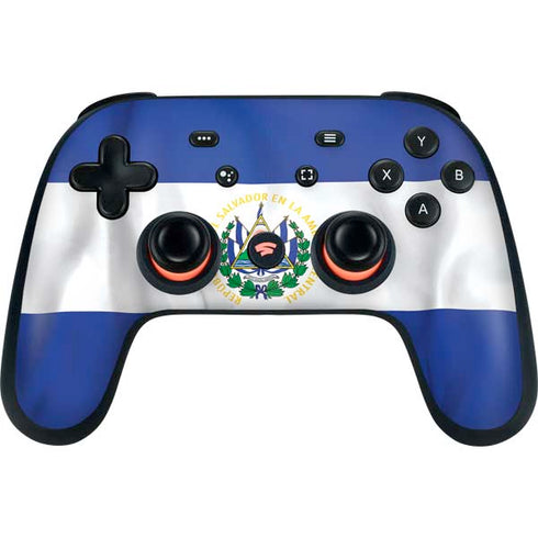 El Salvador Flag Google Stadia Controller Skin