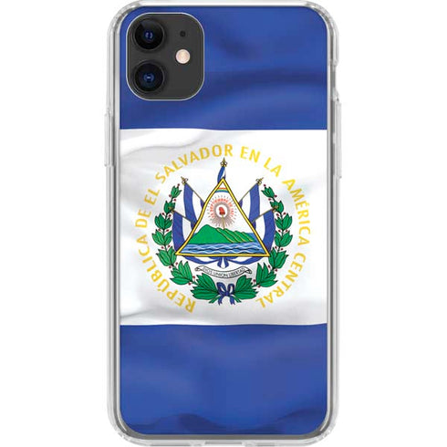 El Salvador Flag iPhone 11 Clear Case