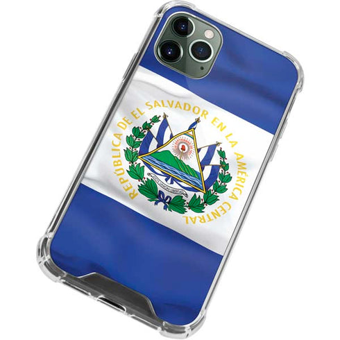 El Salvador Flag iPhone 11 Pro Max Clear Case