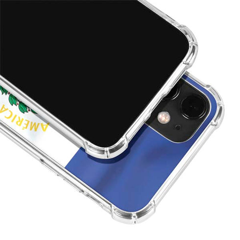 El Salvador Flag iPhone 12 Clear Case