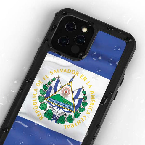 El Salvador Flag iPhone 12 Pro Waterproof Case