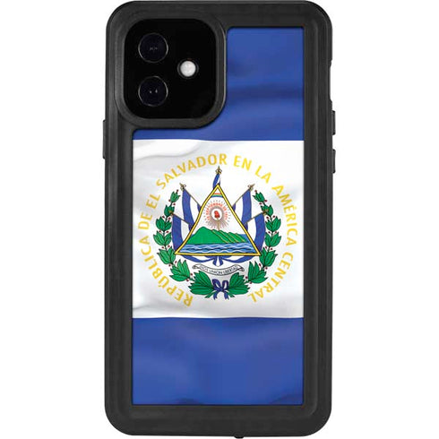 El Salvador Flag iPhone 12 Waterproof Case