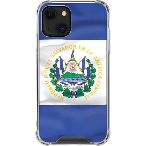 El Salvador Flag iPhone 14 Clear Case