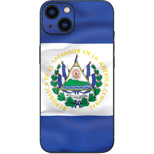 El Salvador Flag iPhone 14 Plus Skin