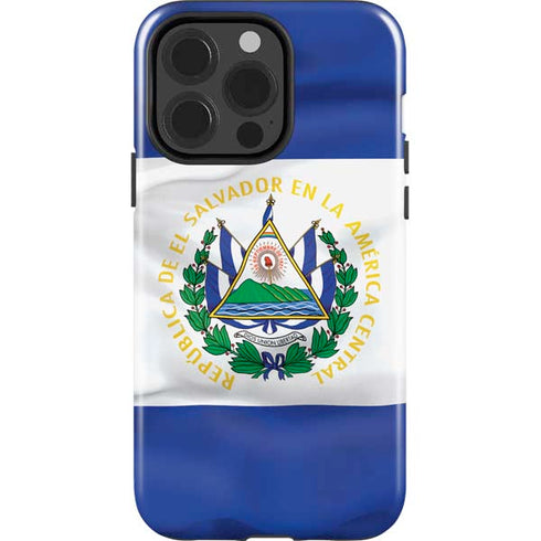 El Salvador Flag iPhone 14 Pro Impact Case