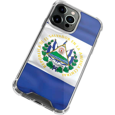 El Salvador Flag iPhone 14 Pro Max Clear Case