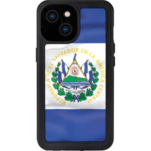 El Salvador Flag iPhone 15 Waterproof Case