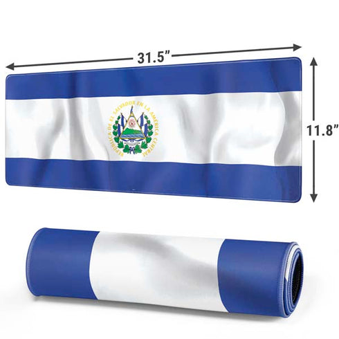 El Salvador Flag Gaming Mouse Pad