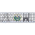 El Salvador Flag Magic Keyboard with Numeric Keypad Skin