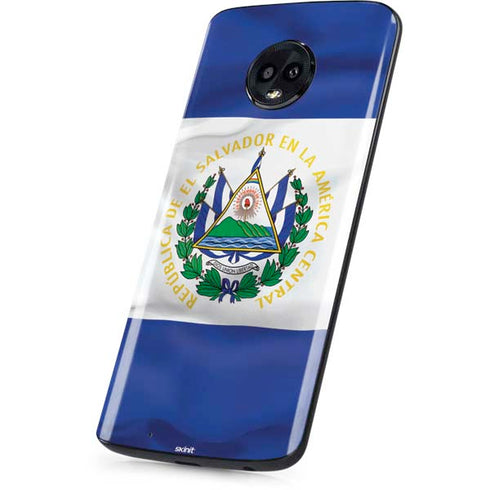 El Salvador Flag Moto G6 Skin