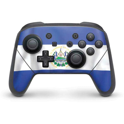 El Salvador Flag Nintendo Switch Pro Controller Skin
