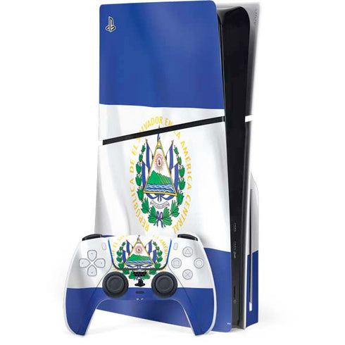 El Salvador Flag PS5 Slim Disk Bundle Skin