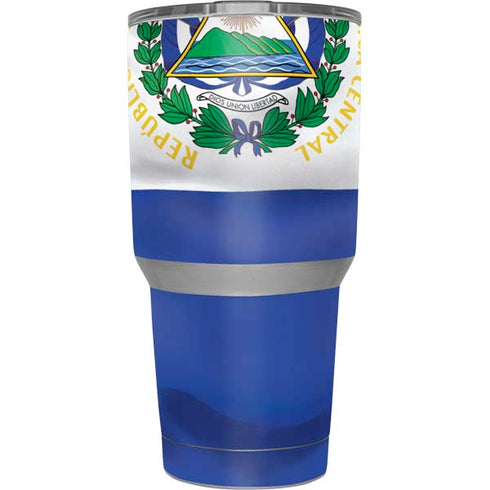 El Salvador Flag Yeti 30oz Rambler Tumbler Skin