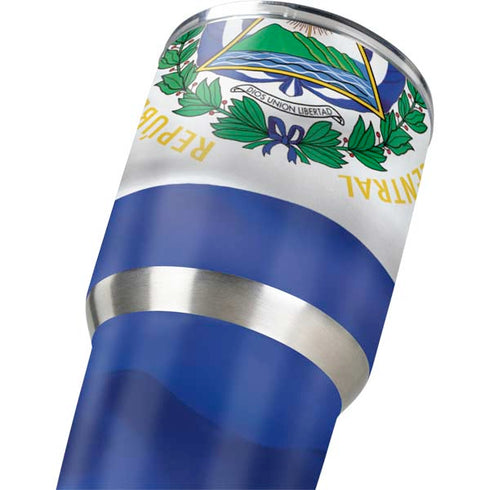 El Salvador Flag Yeti 30oz Rambler Tumbler Skin