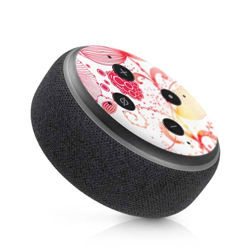 Elegant Flowers Amazon Echo Dot Skin