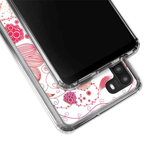 Elegant Flowers Galaxy A21 Clear Case