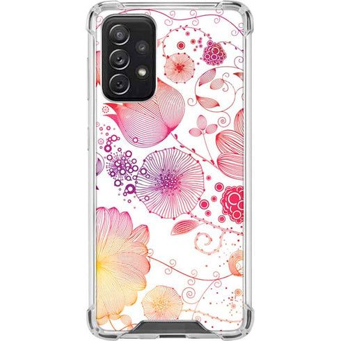 Elegant Flowers Galaxy A72 5G Clear Case