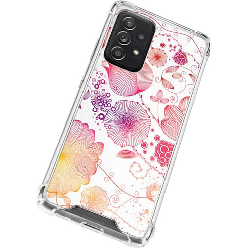 Elegant Flowers Galaxy A72 5G Clear Case