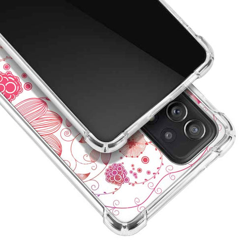 Elegant Flowers Galaxy A72 5G Clear Case