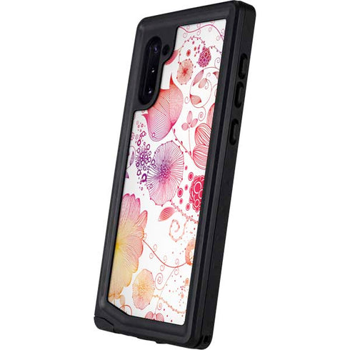 Elegant Flowers Galaxy Note 10 Waterproof Case
