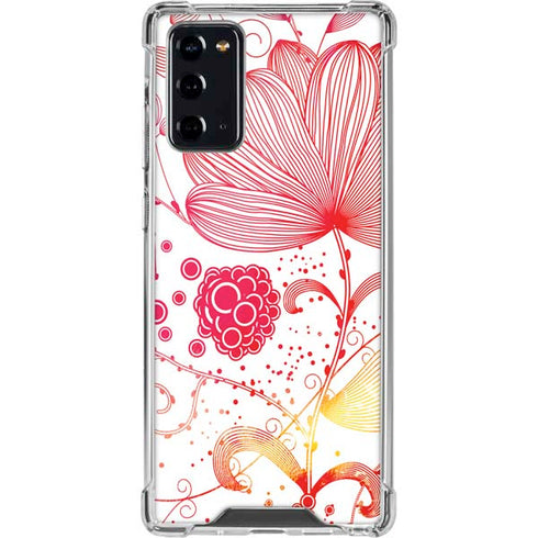 Elegant Flowers Galaxy Note20 5G Clear Case