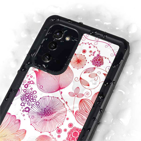 Elegant Flowers Galaxy Note20 5G Waterproof Case