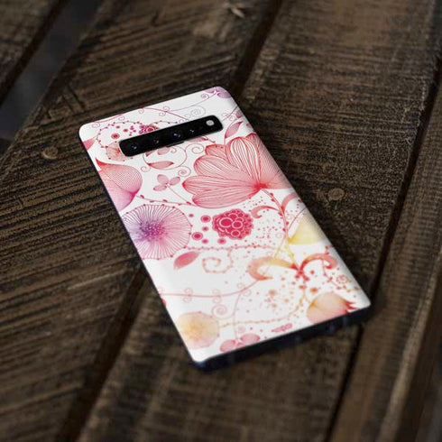 Elegant Flowers Galaxy S10 Plus Skin