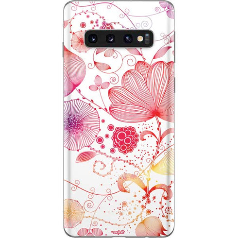 Elegant Flowers Galaxy S10 Skin