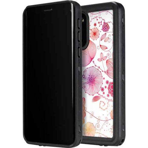 Elegant Flowers Galaxy S20 Plus Waterproof Case