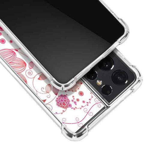 Elegant Flowers Galaxy S21 Ultra 5G Clear Case
