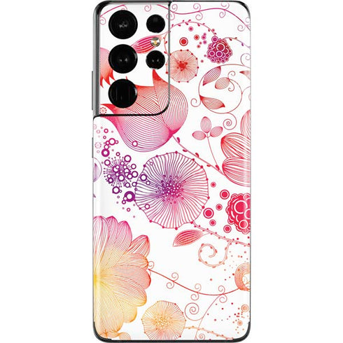 Elegant Flowers Galaxy S21 Ultra 5G Skin