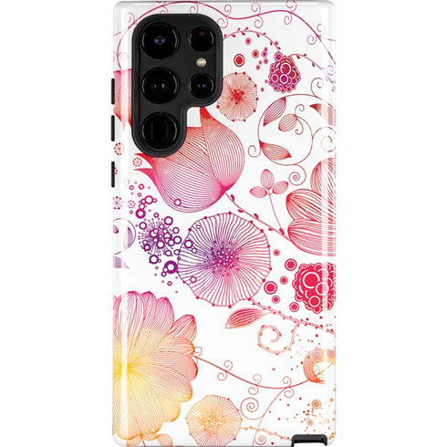 Elegant Flowers Galaxy S24 Ultra Impact Case