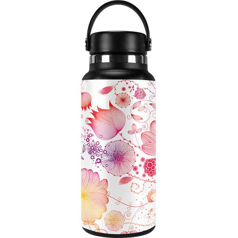 Elegant Flowers Hydro Flask 32oz Wide Mouth Skin