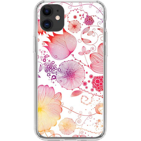 Elegant Flowers iPhone 11 Clear Case