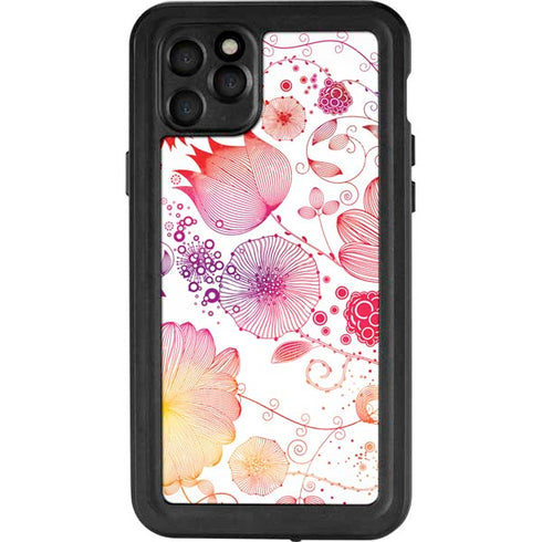 Elegant Flowers iPhone 11 Pro Max Waterproof Case