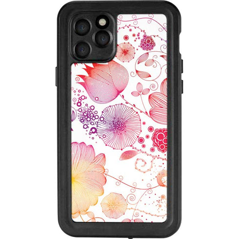 Elegant Flowers iPhone 11 Pro Waterproof Case